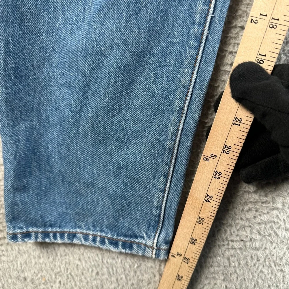 Levis 501 CT Custom Tapered Distressed Blue Jeans Mens 34x28 Button Fly